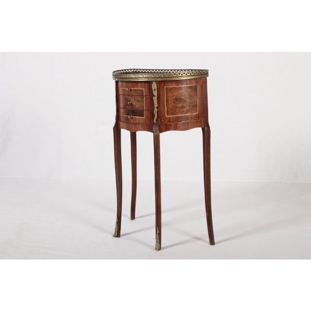 Small Antique Demilune Chest of Drawers, 1900 For Sale - Image 18 of 18