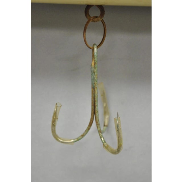 Green Vintage Wooden Giant Rapala 28” Fishing Lure Hanging Display W / Rainbow Decal For Sale - Image 8 of 18