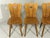 Brown Brutalist Farmhouse Dining Chairs, 1950s, Set of 4 For Sale - Image 8 of 13