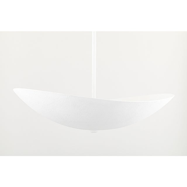 2020s Hudson Valley Lighting Fabius 36 in. 8 Light Pendant in White Plaster Finish For Sale - Image 5 of 8