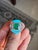 Set in 18k Gold, Zambian Emerald, Turquoise & Rose Cut Diamonds Cocktail Ring, Size 6.5 For Sale - Image 4 of 11