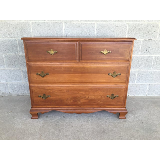 Description: Statton Cherry 3 Drawer Bachelor Chest. In Very Good Vintage Furniture Condition. Comes from the original...