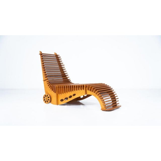 Mid-Century Wooden Lounge Chair, Italy, 1960s For Sale - Image 11 of 14