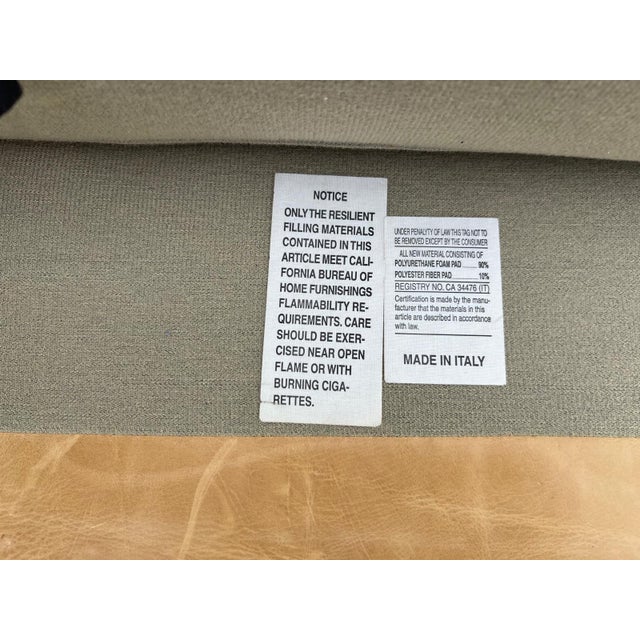 Vintage Two-Tone Leather Sofa For Sale - Image 12 of 12