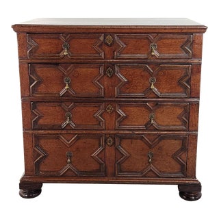Charles II Oak Chest of Drawers, England Circa 1680 For Sale