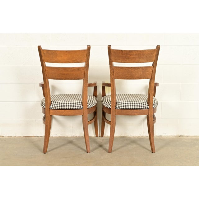 Stickley Mission Oak Arts & Crafts Armchairs, Pair For Sale - Image 11 of 14