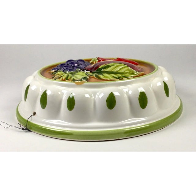 Ivory Vintage Ceramic Fruit Theme Hanging Mold For Sale - Image 8 of 11