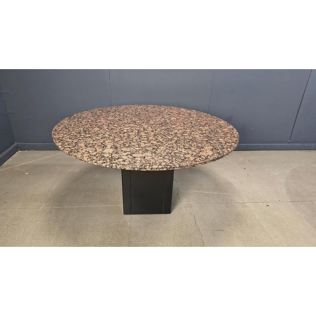 Vintage Granite Round Center Table, 1970s For Sale - Image 14 of 15