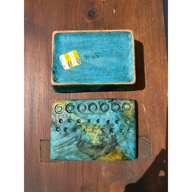 Mid-Century Modern Early 20th Century Alvino Bagni Sea Garden Pottery Lidded Box For Sale - Image 3 of 11