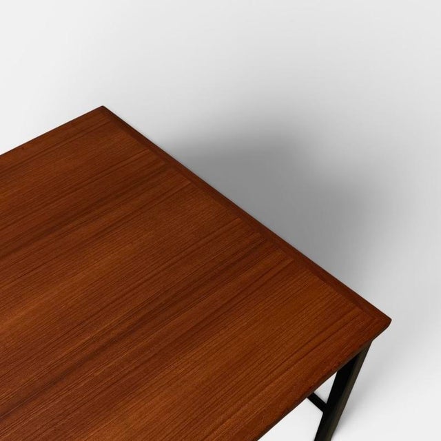 Mid-Century Modern Danish Freestanding Teak Desk For Sale - Image 3 of 9