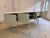 White Sideboard with Circular Relief Pattern For Sale - Image 6 of 11