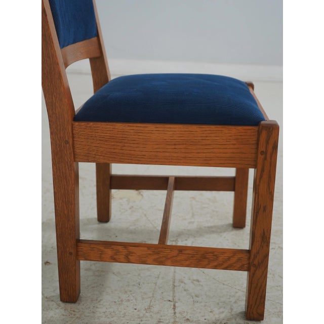 Stickley Mission Oak Arts & Crafts Side Chair For Sale - Image 12 of 18