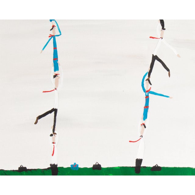 Contemporary “Big Business of High Flight” Acrylic on Canvas Painting by Felipe Gimenez For Sale - Image 3 of 10