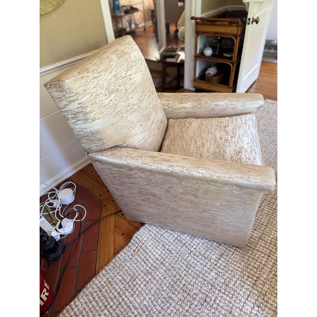 Attributed to Gregorius Pineo Amsterdam Reclining Chair — Custom Gold Upholstery For Sale In Los Angeles - Image 6 of 12