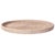 2020s Artifacts Rattan Round Flat Tray in White Wash - 14" For Sale - Image 5 of 8