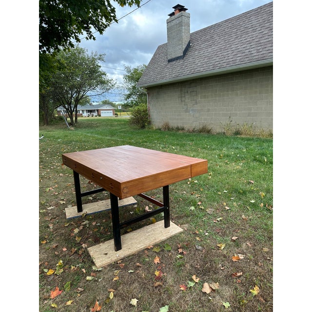 Mid-Century Modern Mid-Century Modern Teak Lovig Dansk Desk For Sale - Image 3 of 9