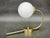 Vintage Brass and Opaline Glass Wall Lights by Kamenický Šenov, 1970s, Set of 3 For Sale - Image 6 of 12