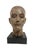 John Davies, Rare Cast Painted Bronze Head Sculpture British Realist Sculptor John Davies, 1991 For Sale