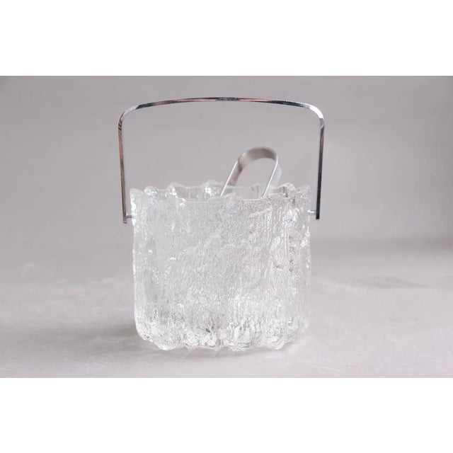 1970s Finnish Ice Bucket by Tapio Workkala for Iittala with Ice Cream Tongs from Stelton, 1970s, Set of 2 For Sale - Image 5 of 9