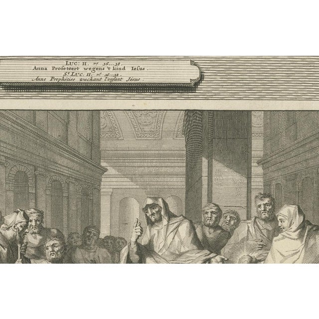 Pieter Mortier, Presentation of Christ in the Temple and Prophetess Anna, 1700, Paper For Sale - Image 3 of 9