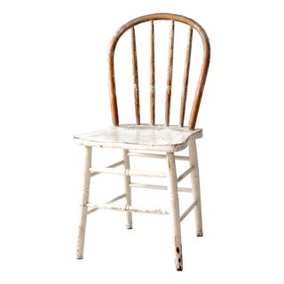 Vintage Painted Windsor Bow Back Chair For Sale