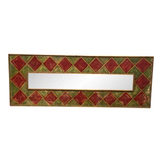 Vintage Italian Fresco Wall Mirror For Sale