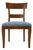Italian Handmade Dining Side Chair in Kravet Blue Upholstery For Sale