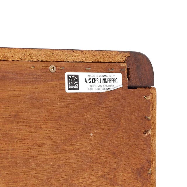 Westnofa Style Mid Century Danish Rosewood Lowboy Dresser For Sale - Image 11 of 11