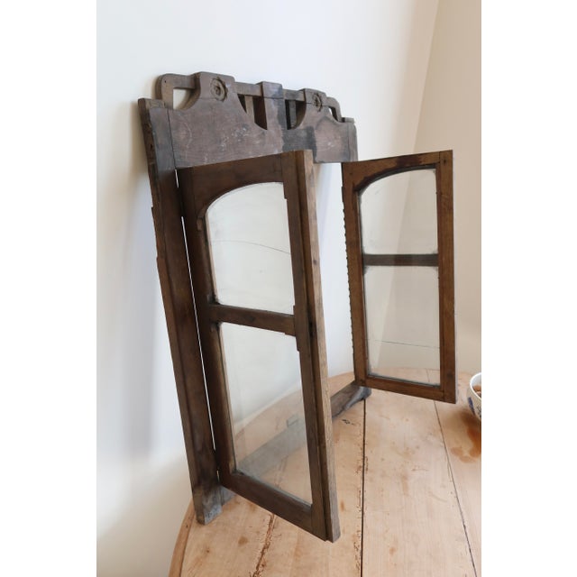 Vintage Double Wooden Shop Window, 1940s For Sale - Image 4 of 6