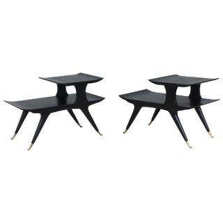 Ico & Luisa Parisi Style Sculptural Italian End Tables For Sale