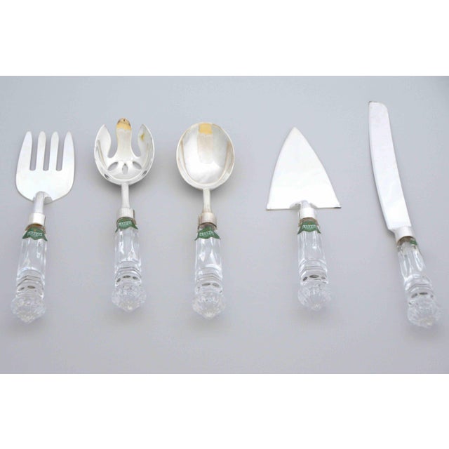Crystal and Silver Serving Utensils Shannon Crystal by Godinger Set of 5 Chairish