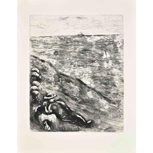 Marc Chagall, The Shepherd and the Sea, 1952, Etching For Sale