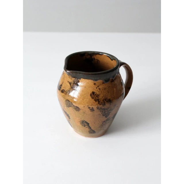 Ceramic Vintage Studio Pottery Pitcher Circa 1992 For Sale - Image 7 of 11