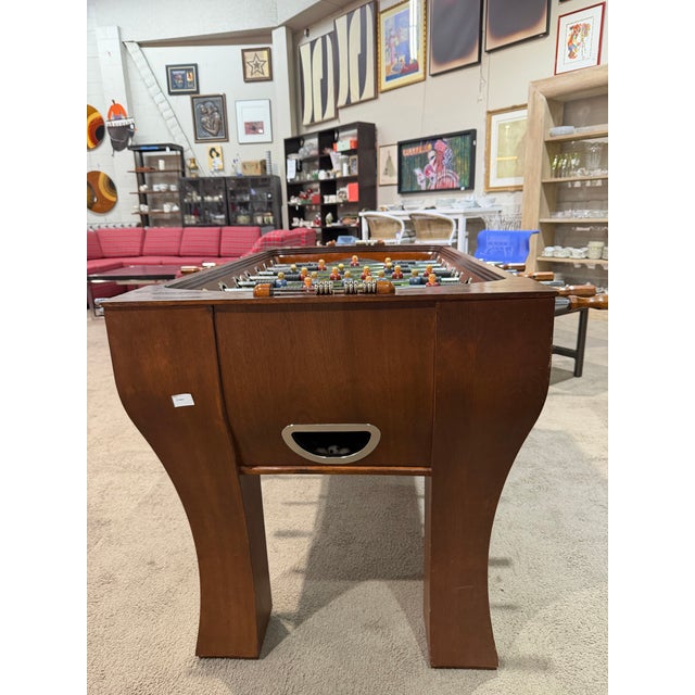 Late 20th Century Game Table Foosball “Milan”, Wood Foosball For Sale - Image 4 of 7