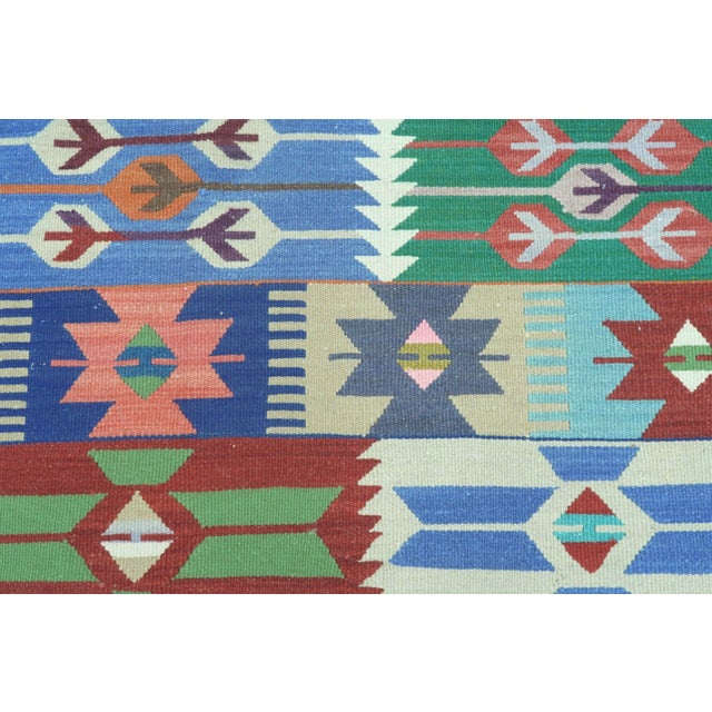 Vintage Afion Flat Weave Rug For Sale - Image 9 of 13