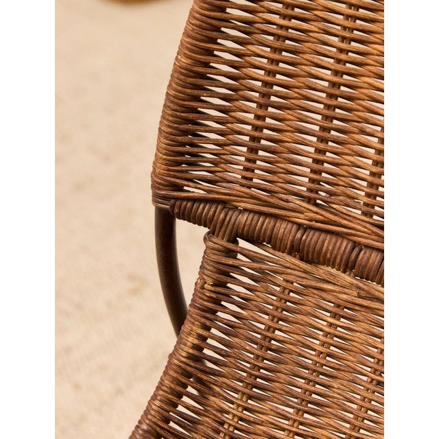 Burnt Umber Mid 20th Century Styled After Frederic Weinberg Chair For Sale - Image 8 of 12