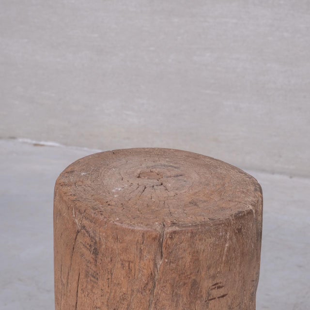 Antique Wooden Tree Trunk Pedestal For Sale - Image 4 of 7