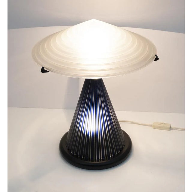 Postmodern Murano Glass Mushroom Table Lamp, Italy, 1980s For Sale - Image 4 of 9