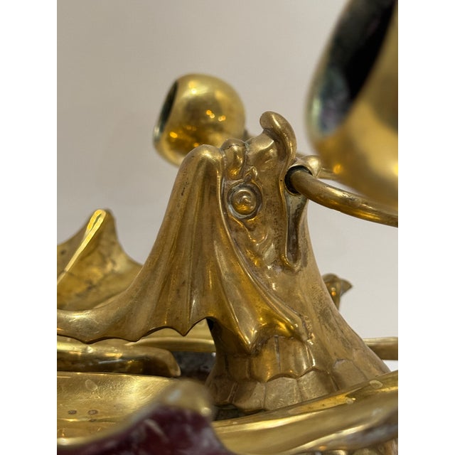 Bronze Antique Chinese Bronze Koi Fish Wall Sconce – Early 20th Century For Sale - Image 8 of 16