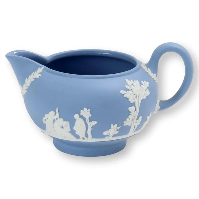 Wedgwood Wedgwood Jasperware Creamer, Dated 1969 For Sale - Image 4 of 4