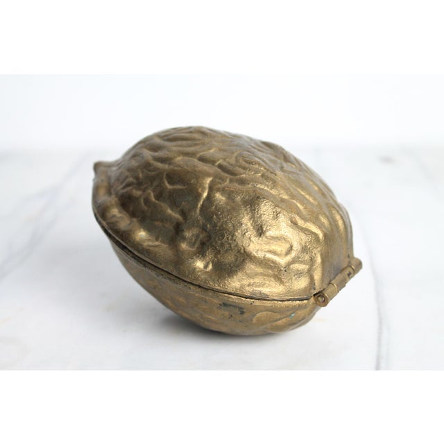 Metal Vintage Brass Walnut Nutcracker For Sale - Image 7 of 9