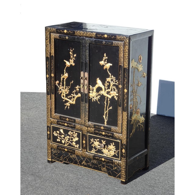 Gorgeous Cabinet in Good Vintage Condition. Solid and Firm. Wear is usual for its age. One Drawer pull is missing. Please...