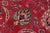 Shabby Chic Persian Antique Red/Beige Wool Rug - 10'1'' X 12'6'' For Sale - Image 4 of 10
