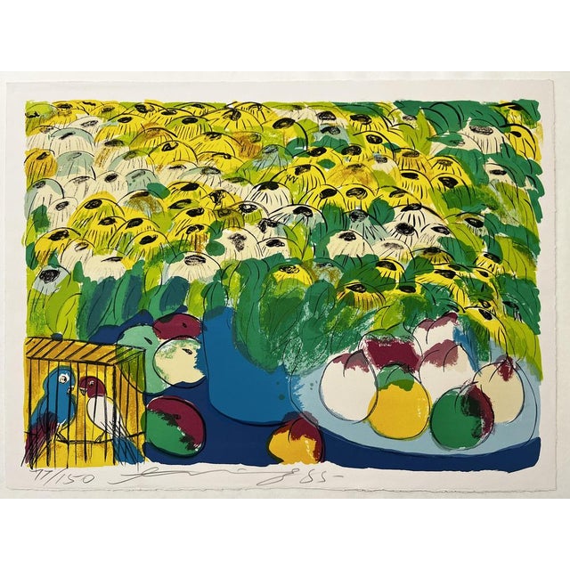 Walasse Ting, Composition, Lithograph, 1985 For Sale - Image 7 of 7