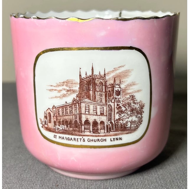 Up for sale is a Late 19th Century German Victorian Schlesische Porzellanfabrik Louis Lövinsohn and P. Donath Gilded Pink...