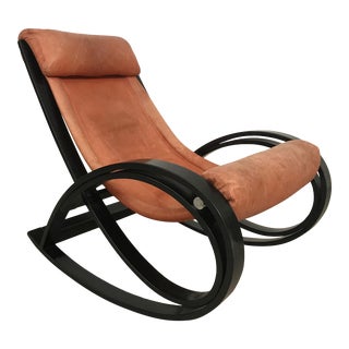 1960s Gae Aulenti Mid Century Rocking Chair For Sale