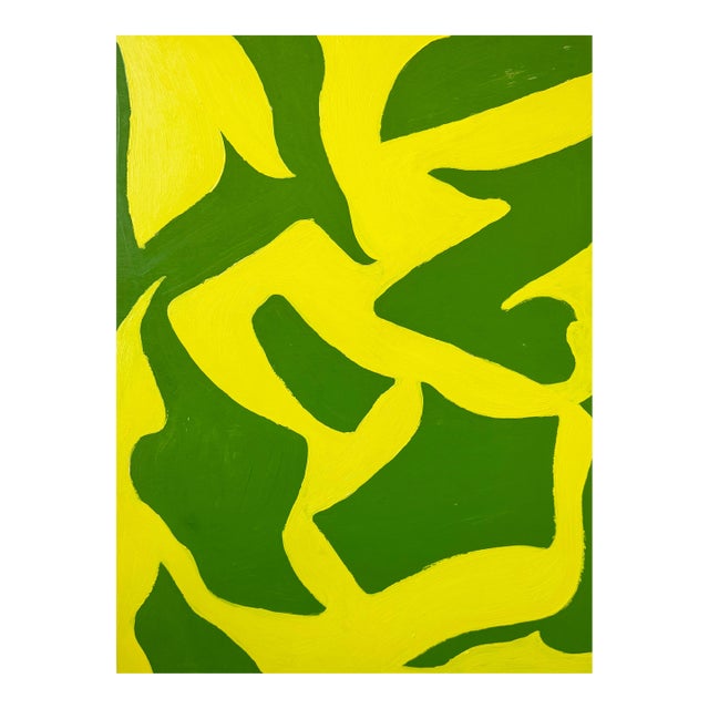 Winding Verdant, Contemporary Abstract Painting by Matt Higgins For Sale