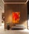 This is a striking and brilliant red and yellow large abstract oil painting on board measuring 72” high X 48” wide....