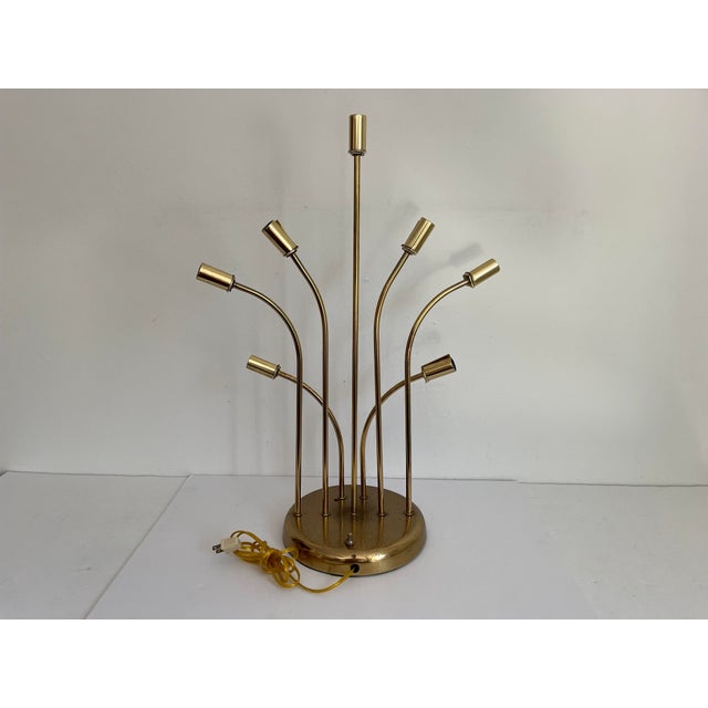 Mother of Pearl Lucite Leaves Lamp, C1970 For Sale - Image 12 of 12