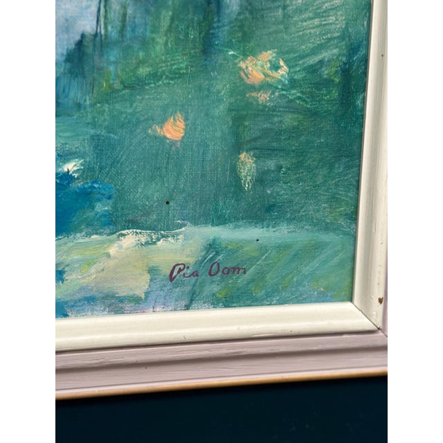 Pia Oom, Landscape, 1950s, Oil on Canvas, Framed For Sale - Image 7 of 18